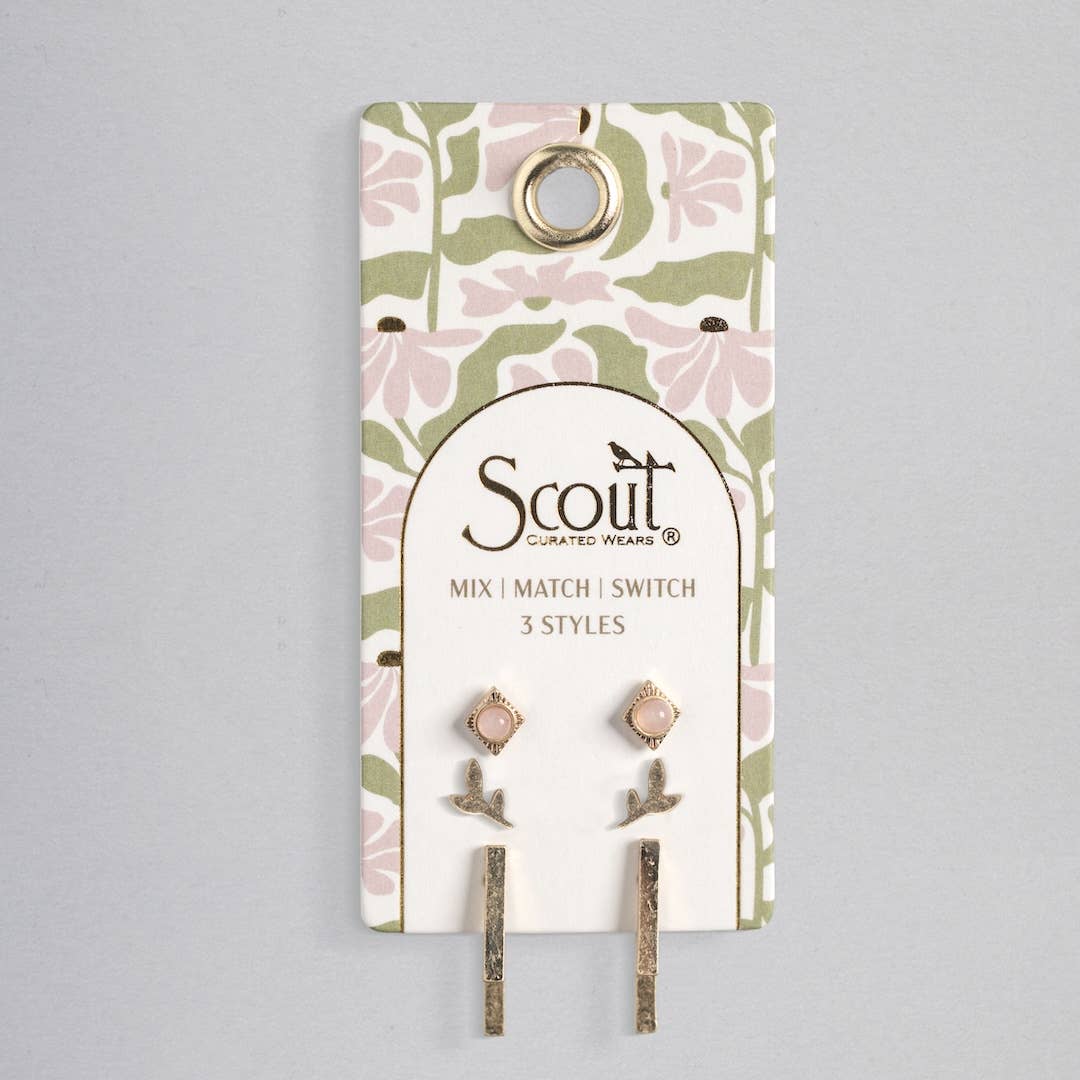 Stud Earrings Trio Set - Merry PigletsScout Curated Wears