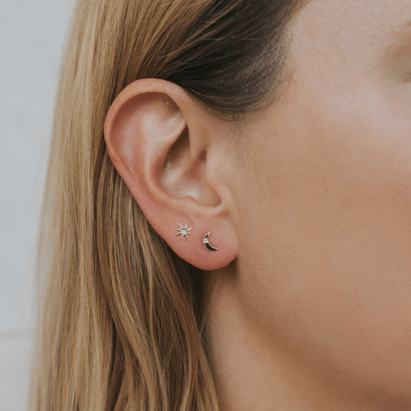Sun & Moon Gold Earrings - Merry PigletsJaxKelly