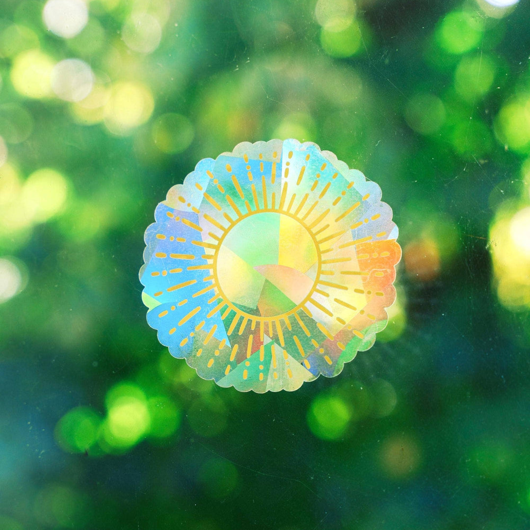 Sun Suncatcher Window Sticker - Merry PigletsTen By Ten