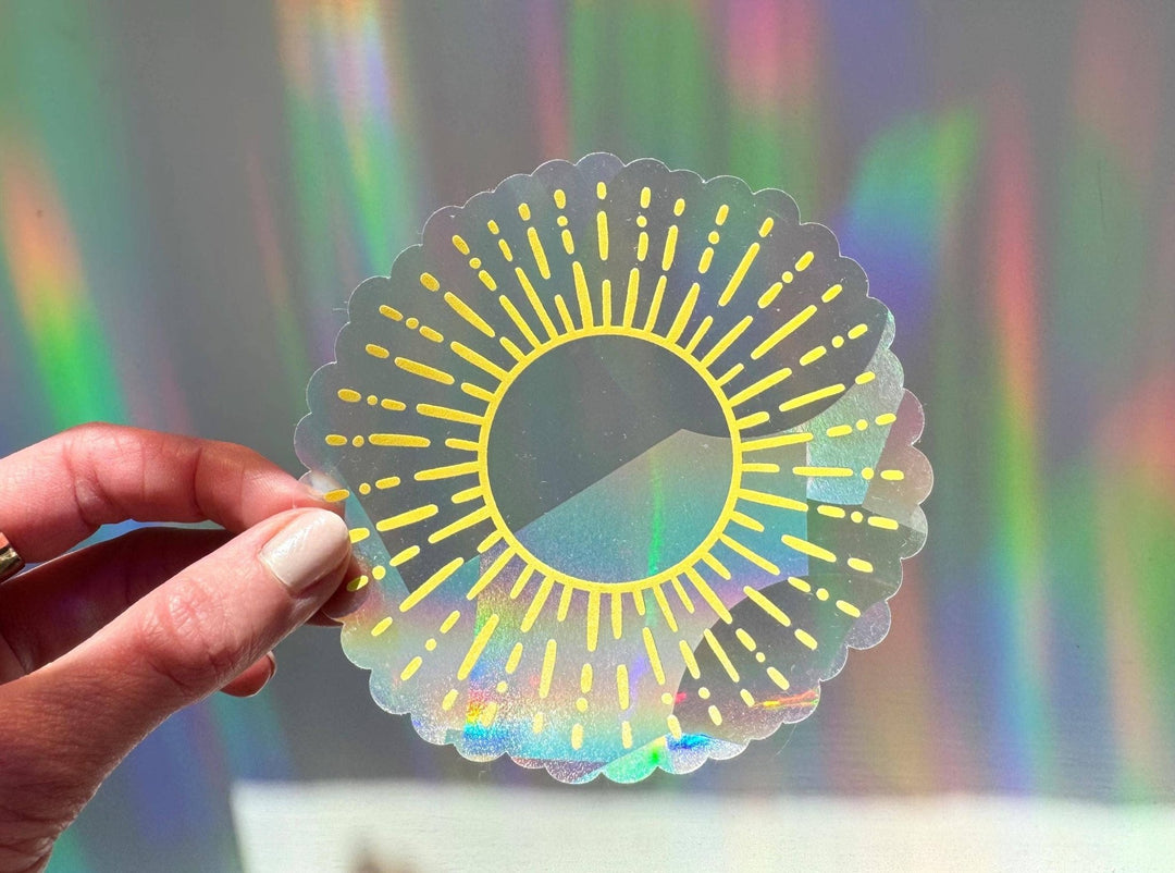 Sun Suncatcher Window Sticker - Merry PigletsTen By Ten