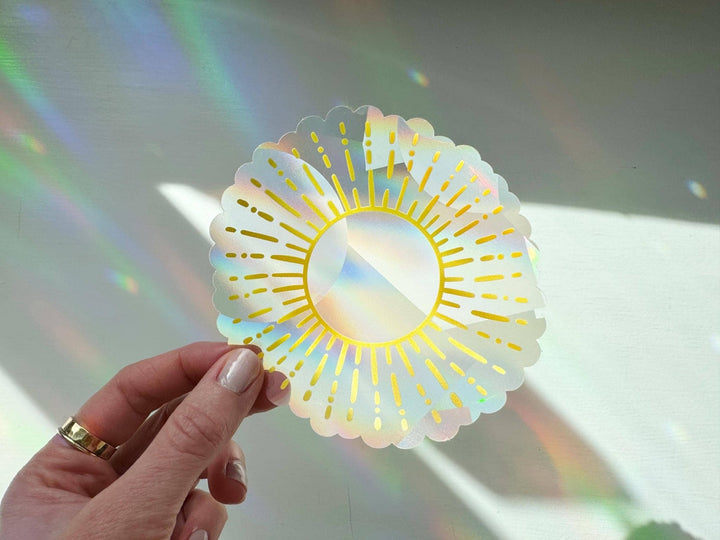 Sun Suncatcher Window Sticker - Merry PigletsTen By Ten