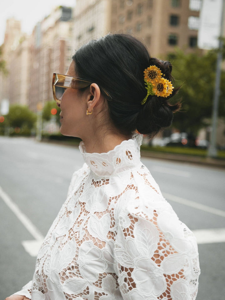 Sunflower Stem Claw Hair Clip - Merry PigletsSolar Eclipse