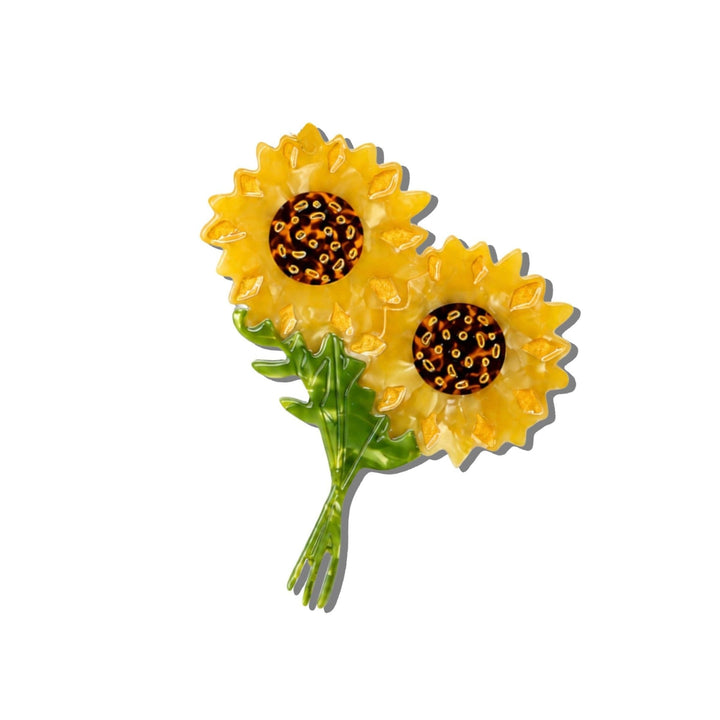 Sunflower Stem Claw Hair Clip - Merry PigletsSolar Eclipse