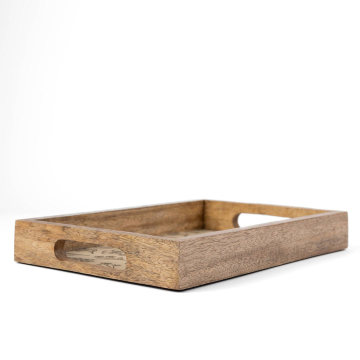 Sunny Poppies Floral Wood Tray - Merry PigletsElyse Breanne Design