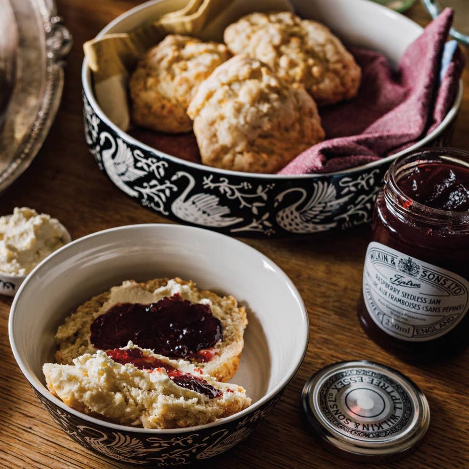 Swan Song Imprint Serving Bowl - Merry PigletsDanica Studio