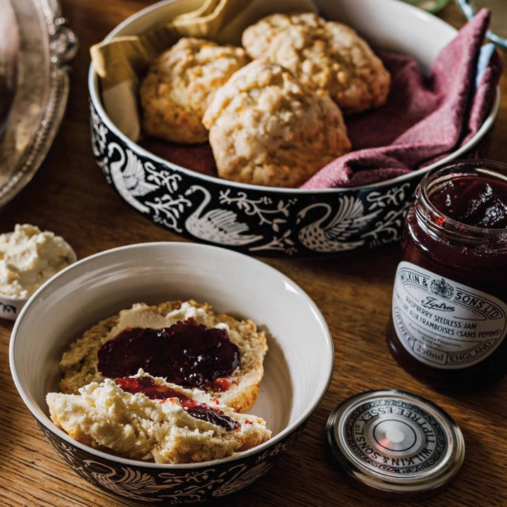 Swan Song Imprint Serving Bowl - Merry PigletsDanica Studio