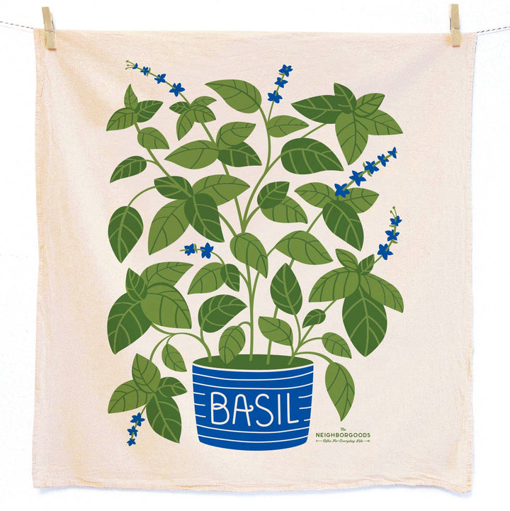 Sweet Basil + Blueberry Tea Towel Set - Merry PigletsThe Neighborgoods