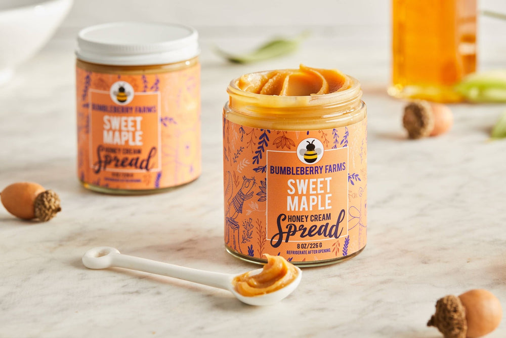 Sweet Maple Honey Cream Spread - Merry PigletsBumbleberry Farms