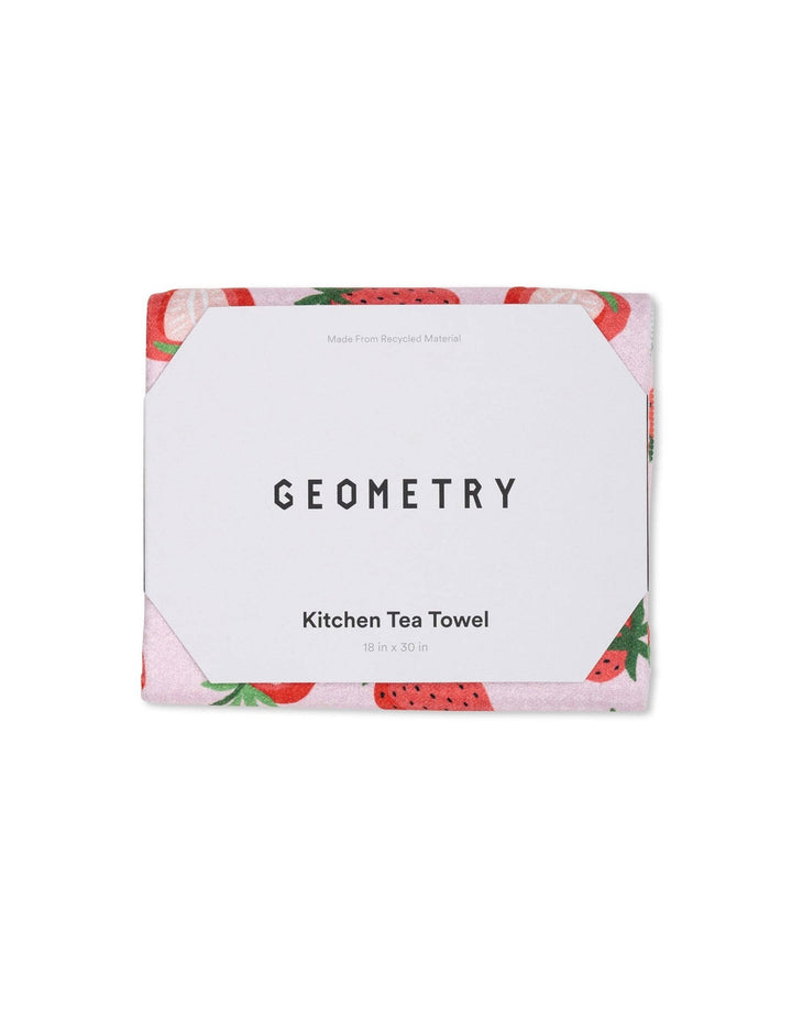 Sweet Strawberry Geometry Tea Towel - Merry PigletsGeometry