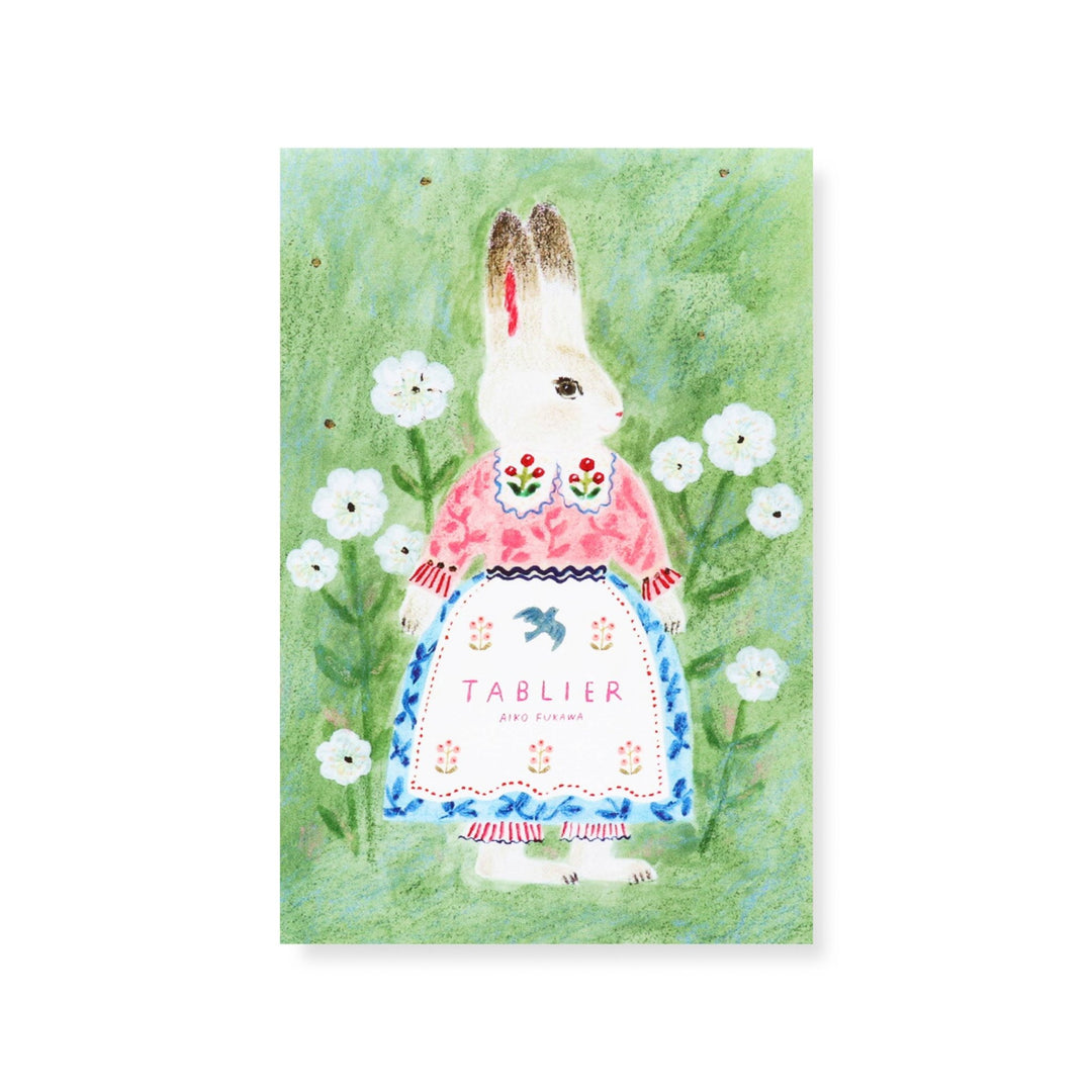 Tablier Postcard Set - Merry PigletsHer Winter Flowers