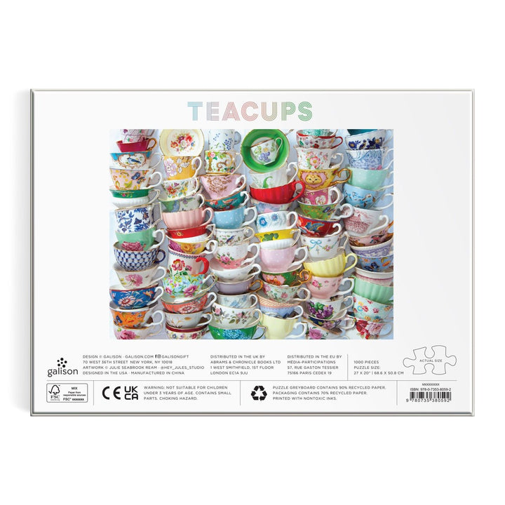 Teacups 1000 Piece Puzzle - Merry PigletsGalison
