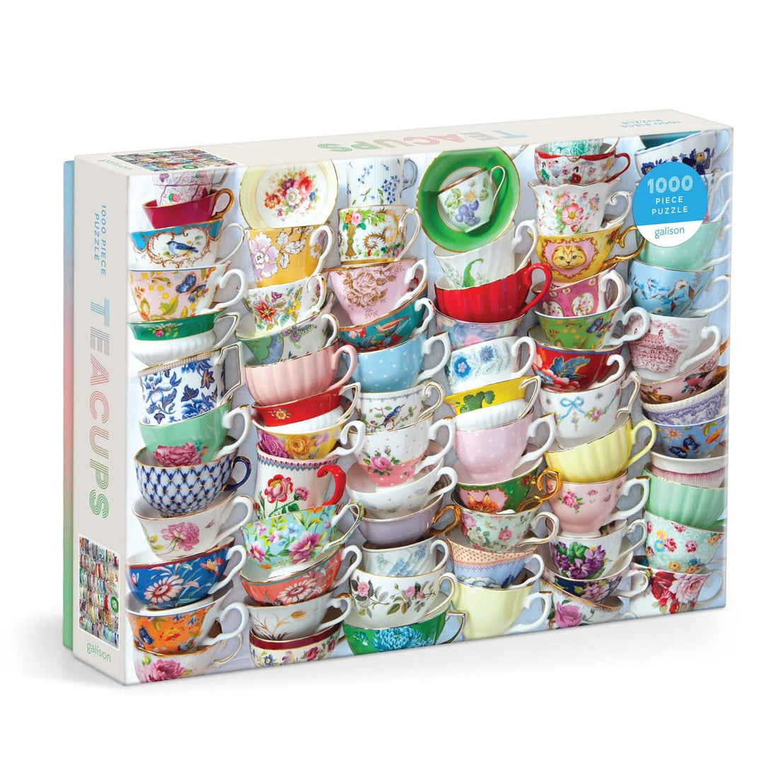 Teacups 1000 Piece Puzzle - Merry PigletsGalison