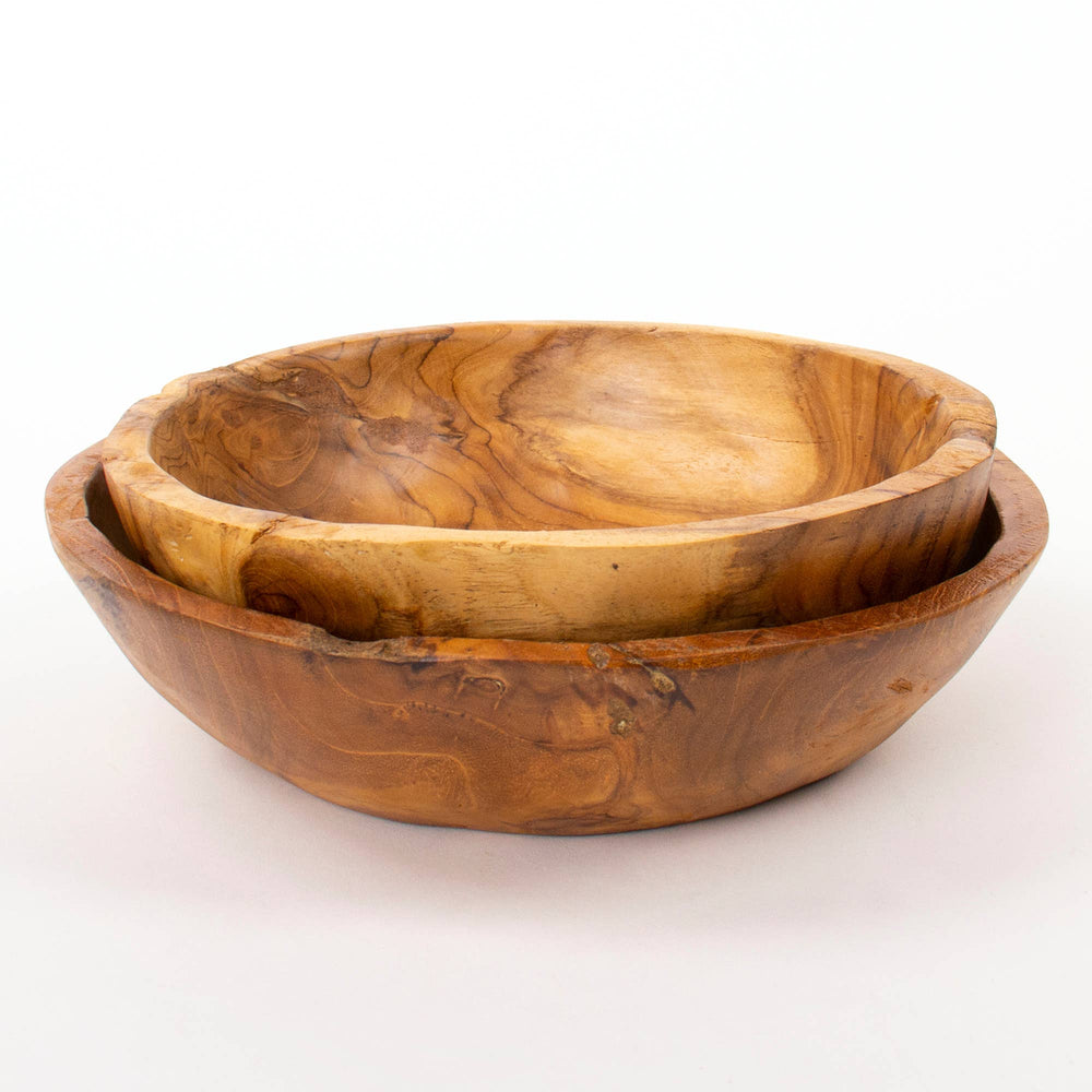 Teakwood Bowl - Merry PigletsAndaluca