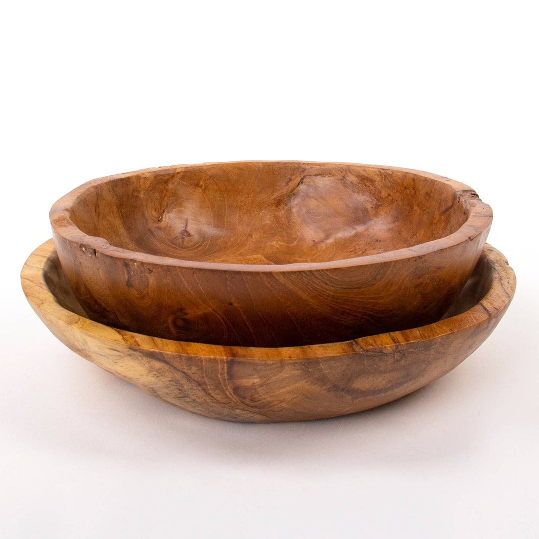 Teakwood Bowl - Merry PigletsAndaluca