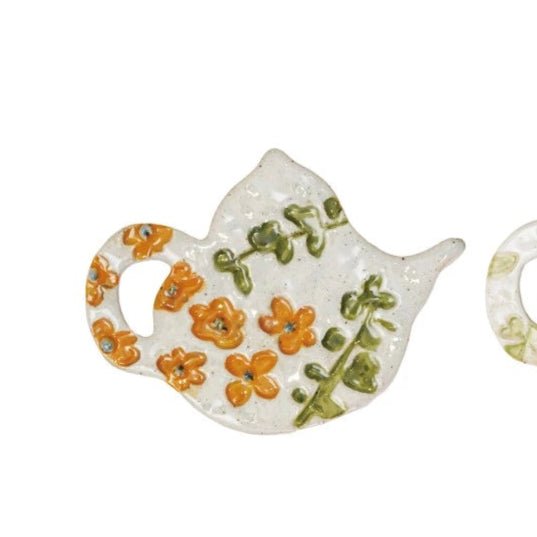 Teapot Teabag Holder - Merry PigletsCreative Co - Op