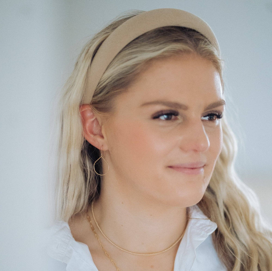 Teardrop Hoop Earrings - Merry PigletsReva Grey