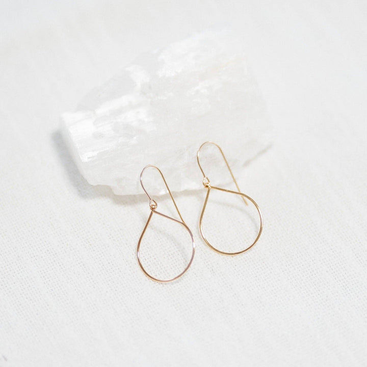 Teardrop Hoop Earrings - Merry PigletsReva Grey