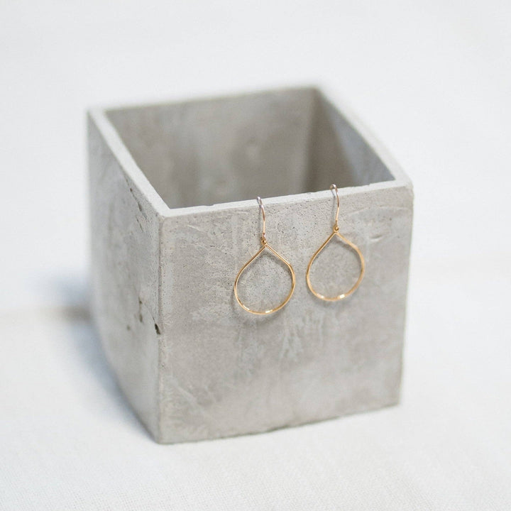 Teardrop Hoop Earrings - Merry PigletsReva Grey