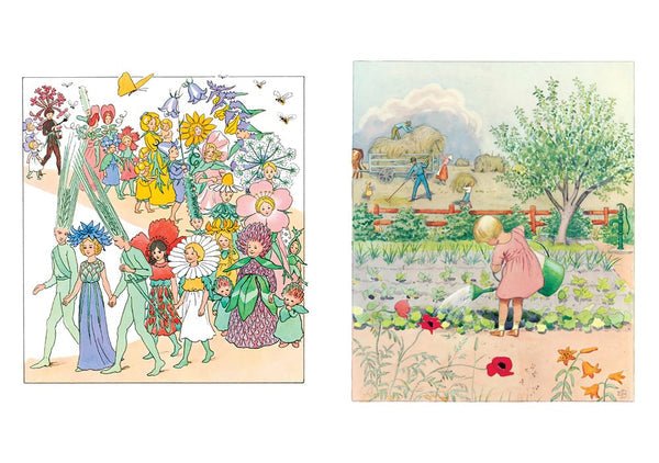 The Art of Elsa Beskow (20 Pull-Out Frameable Prints) – Merry Piglets