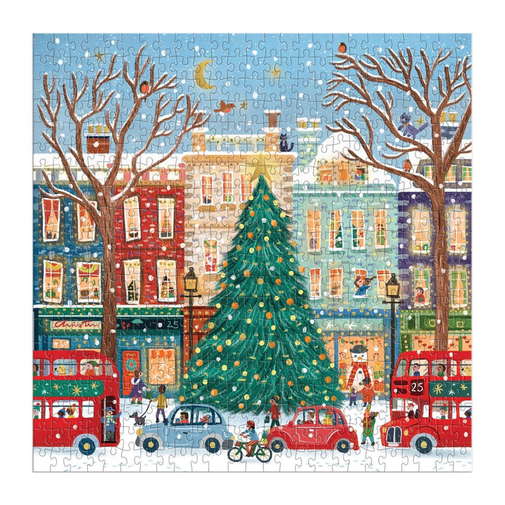 Tinsel City 500 Piece Puzzle - Merry PigletsGalison