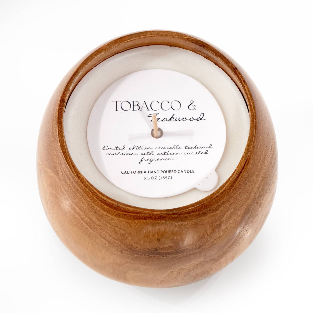 Tobacco & Teakwood Candle - Merry PigletsAndaluca