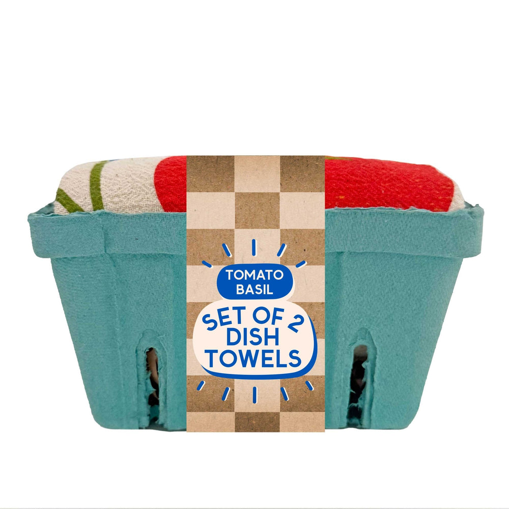 Tomato + Basil Tea Towel Set - Merry PigletsThe Neighborgoods