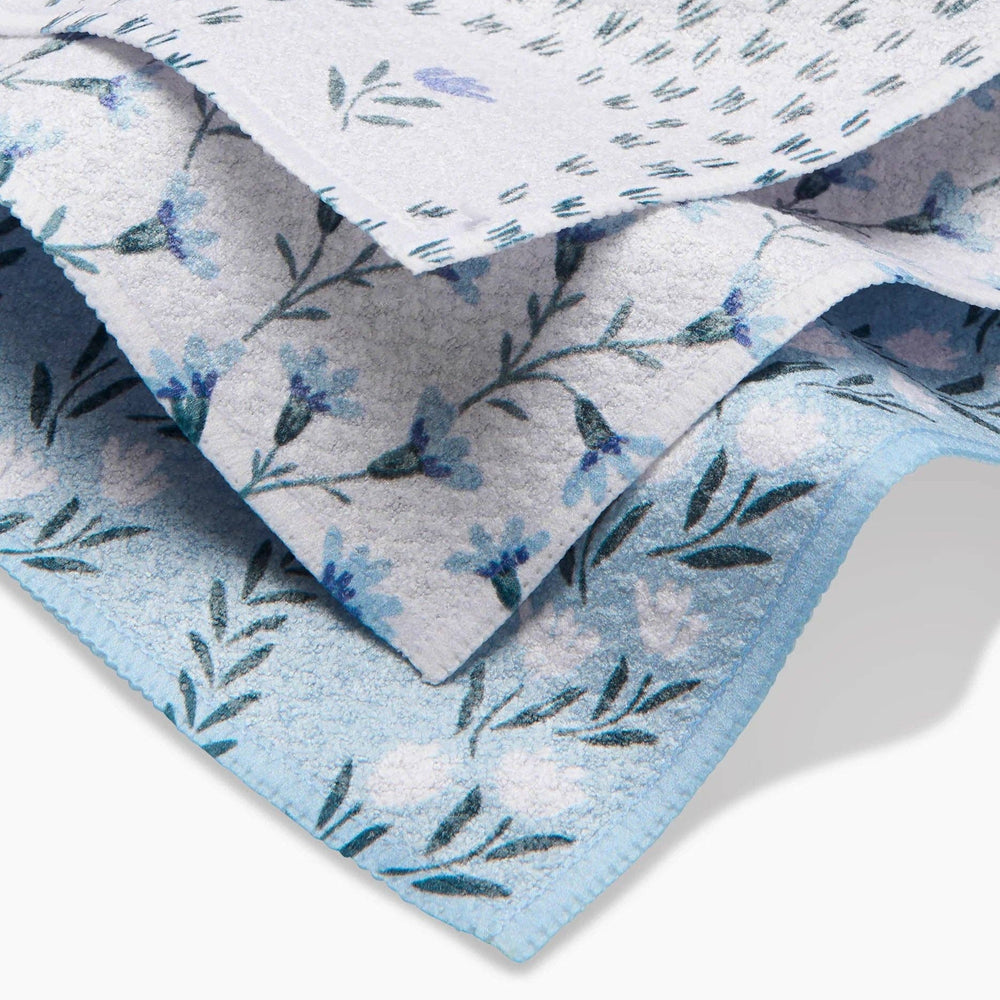Trailing Farmhouse Florals Dishcloth Set - Merry PigletsGeometry