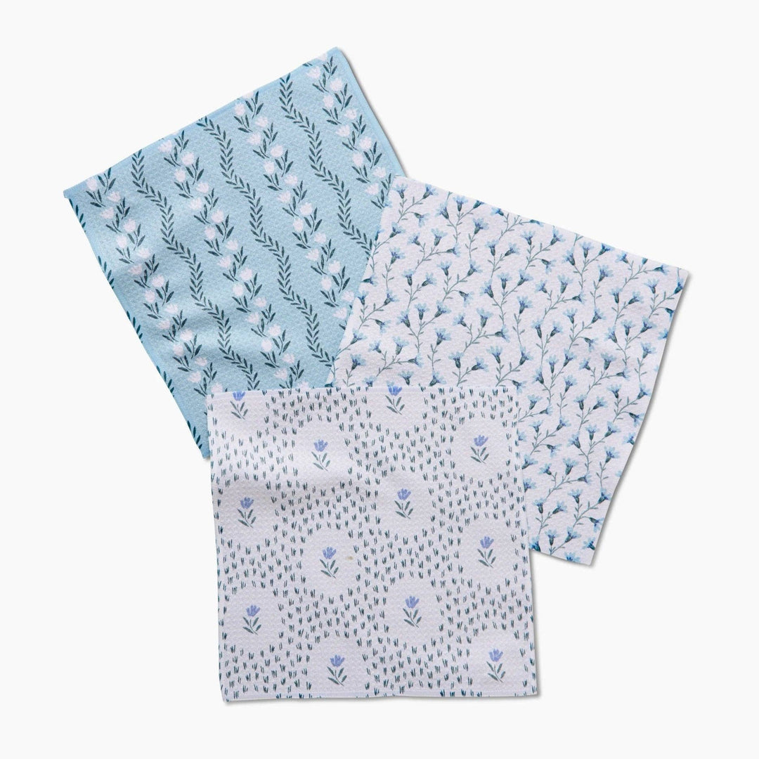 Trailing Farmhouse Florals Dishcloth Set - Merry PigletsGeometry