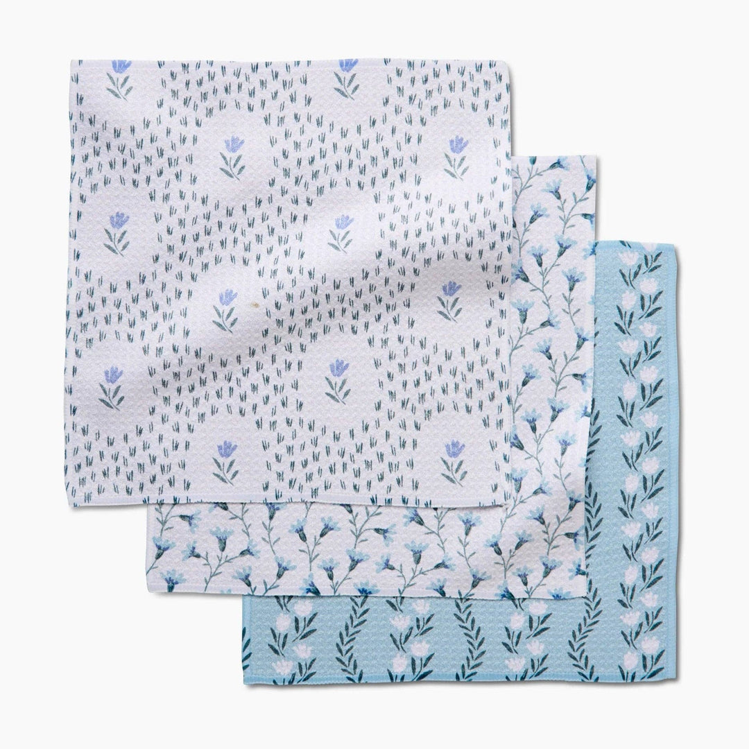 Trailing Farmhouse Florals Dishcloth Set - Merry PigletsGeometry