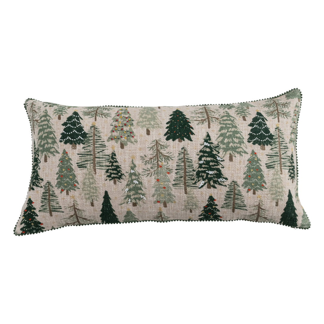 Cotton & Linen Woodland Tree Pillow