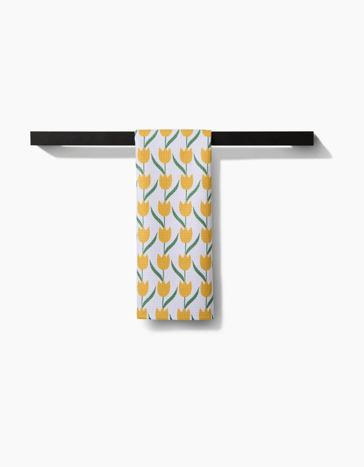 Tulip Flowers Tea Towel - Merry PigletsGeometry