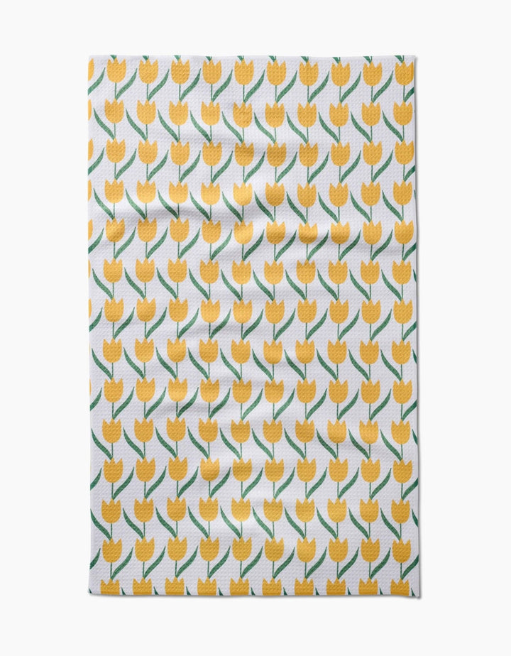 Tulip Flowers Tea Towel - Merry PigletsGeometry