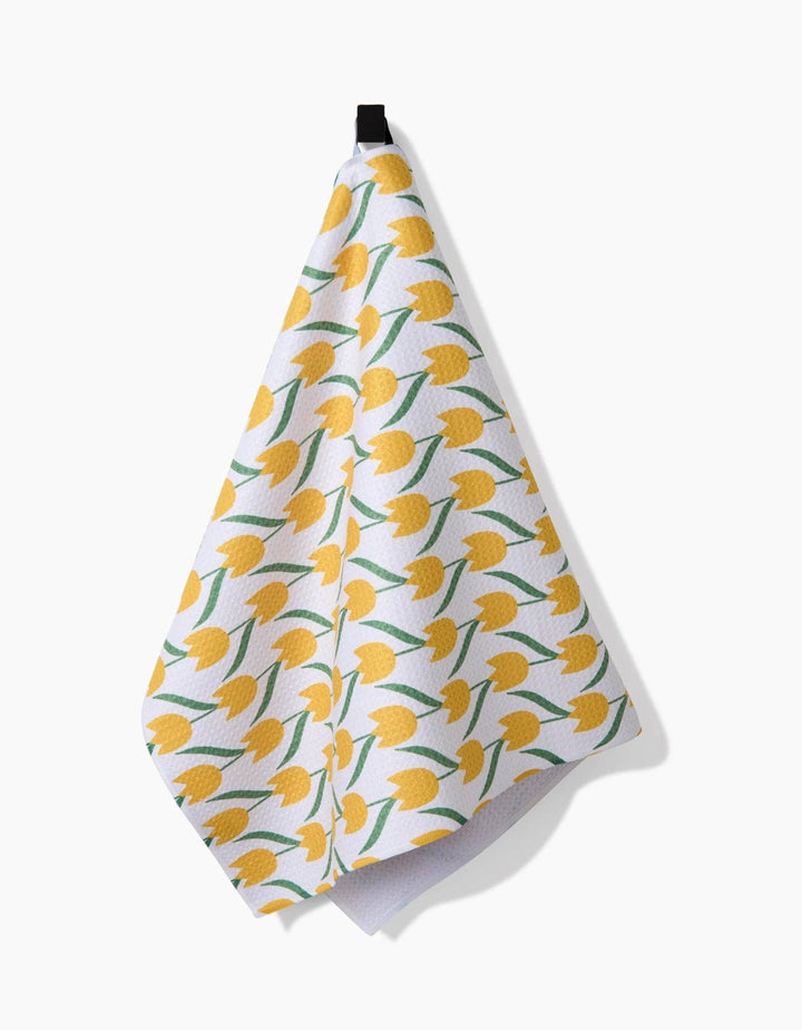 Tulip Flowers Tea Towel - Merry PigletsGeometry