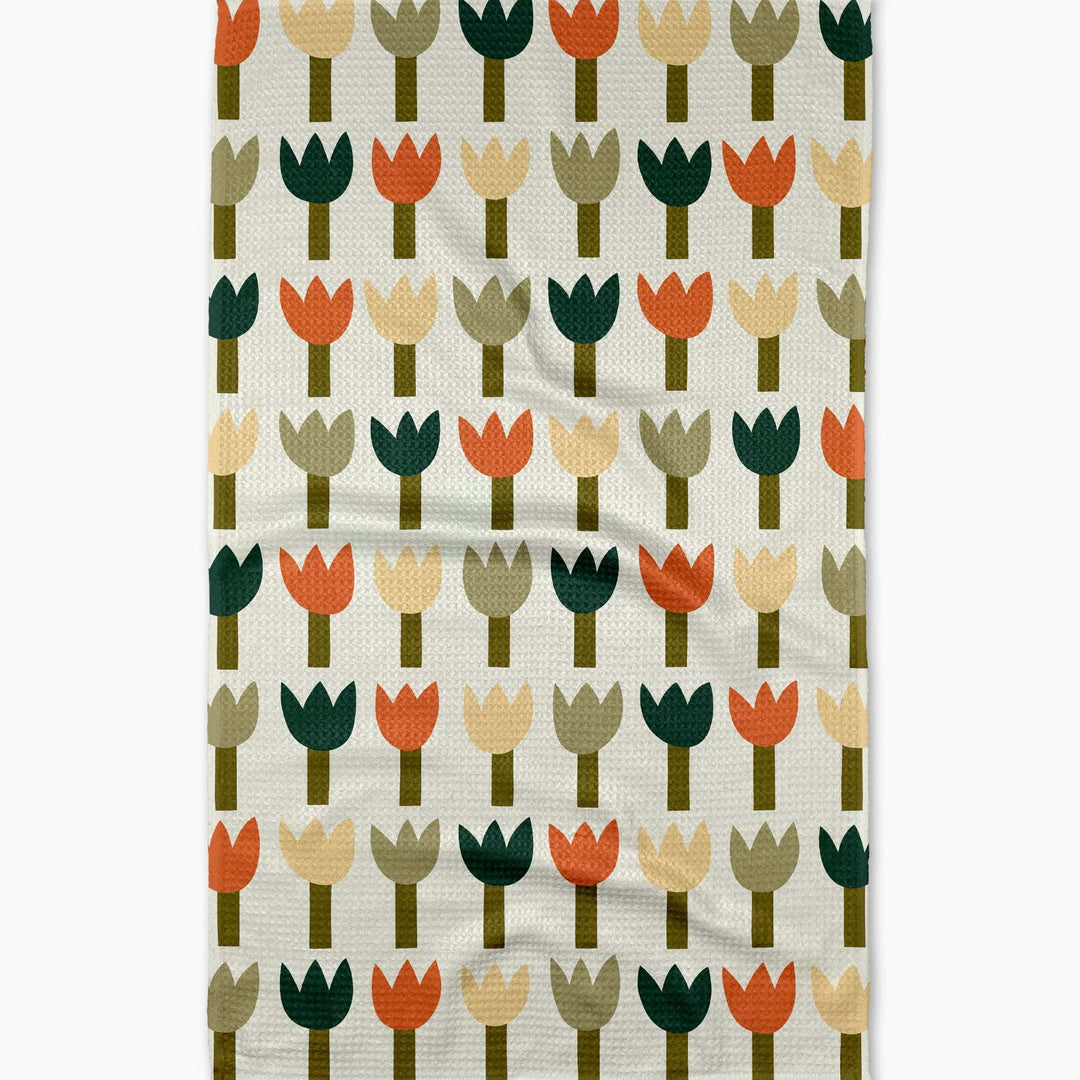 Tulip Row Tea Towel - Merry PigletsGeometry