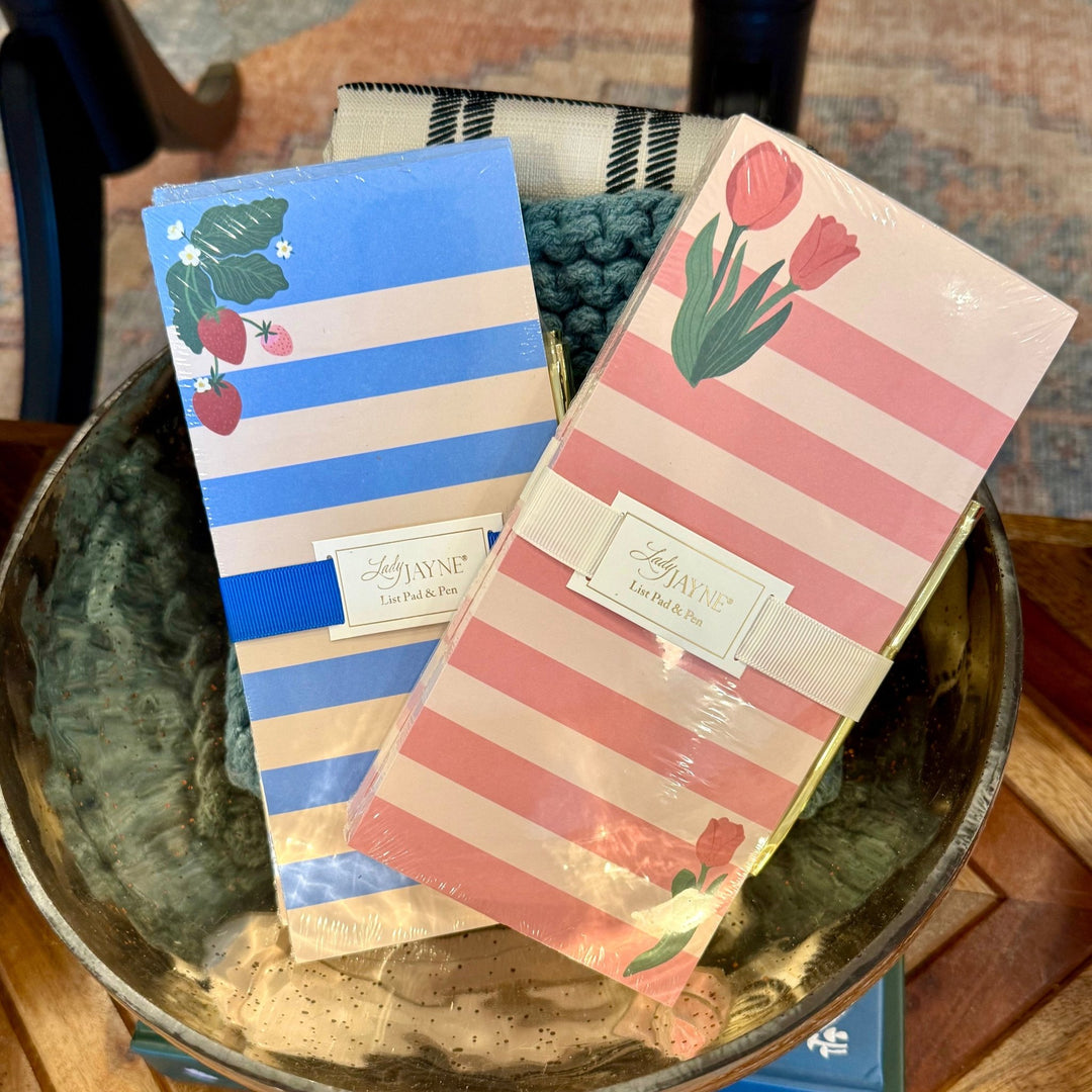 Tulips Magnetic Notepad + Pen - Merry PigletsLady Jayne