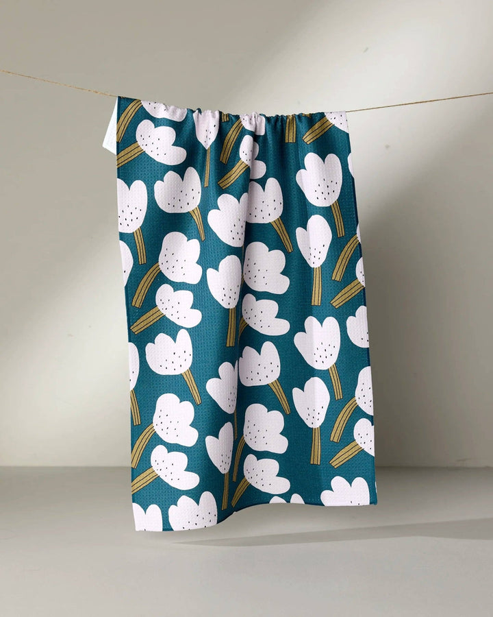 Tulips Tea Towel - Merry PigletsGeometry