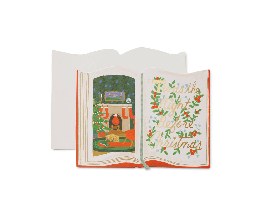 Twas the Night Before Christmas Greeting Card - Merry PigletsRifle Paper Co.