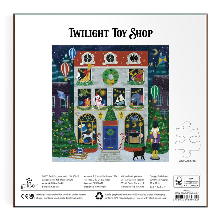Twilight Toy Shop 500 Piece Puzzle - Merry PigletsGalison