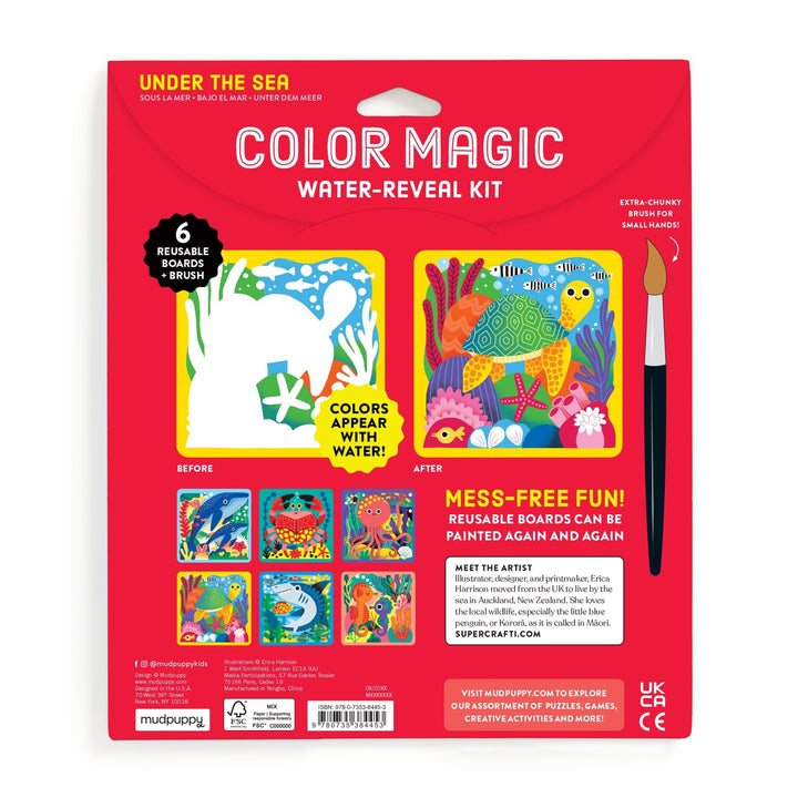 Under the Sea Color Magic Water-Reveal Kit - Merry PigletsMudpuppy