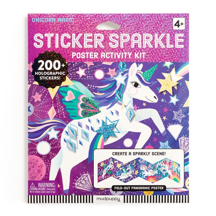Unicorn Magic Sticker Sparkle Poster Activity Kit - Merry PigletsMerry Piglets
