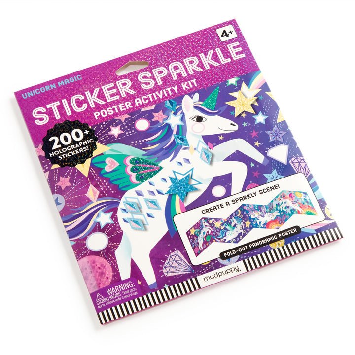 Unicorn Magic Sticker Sparkle Poster Activity Kit - Merry PigletsMerry Piglets