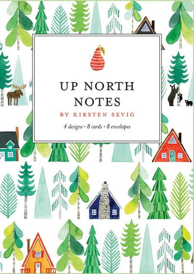 Up North Notecards - Merry PigletsSkandisk