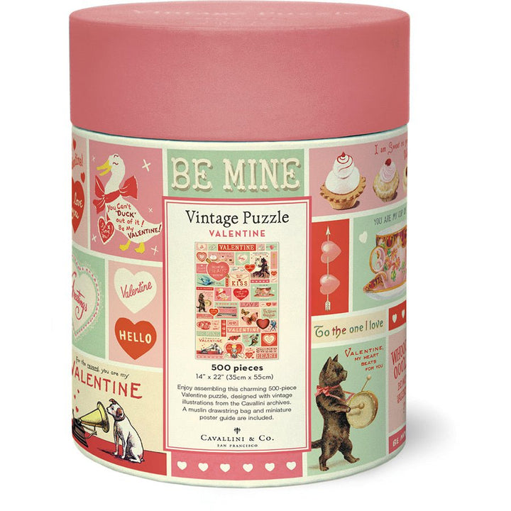 Valentine 500 Piece Puzzle - Merry PigletsCavallini Papers & Co.
