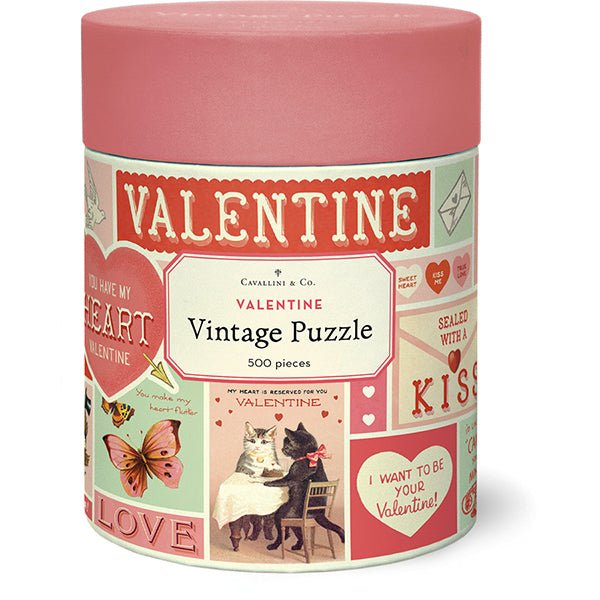 Valentine 500 Piece Puzzle - Merry PigletsCavallini Papers & Co.