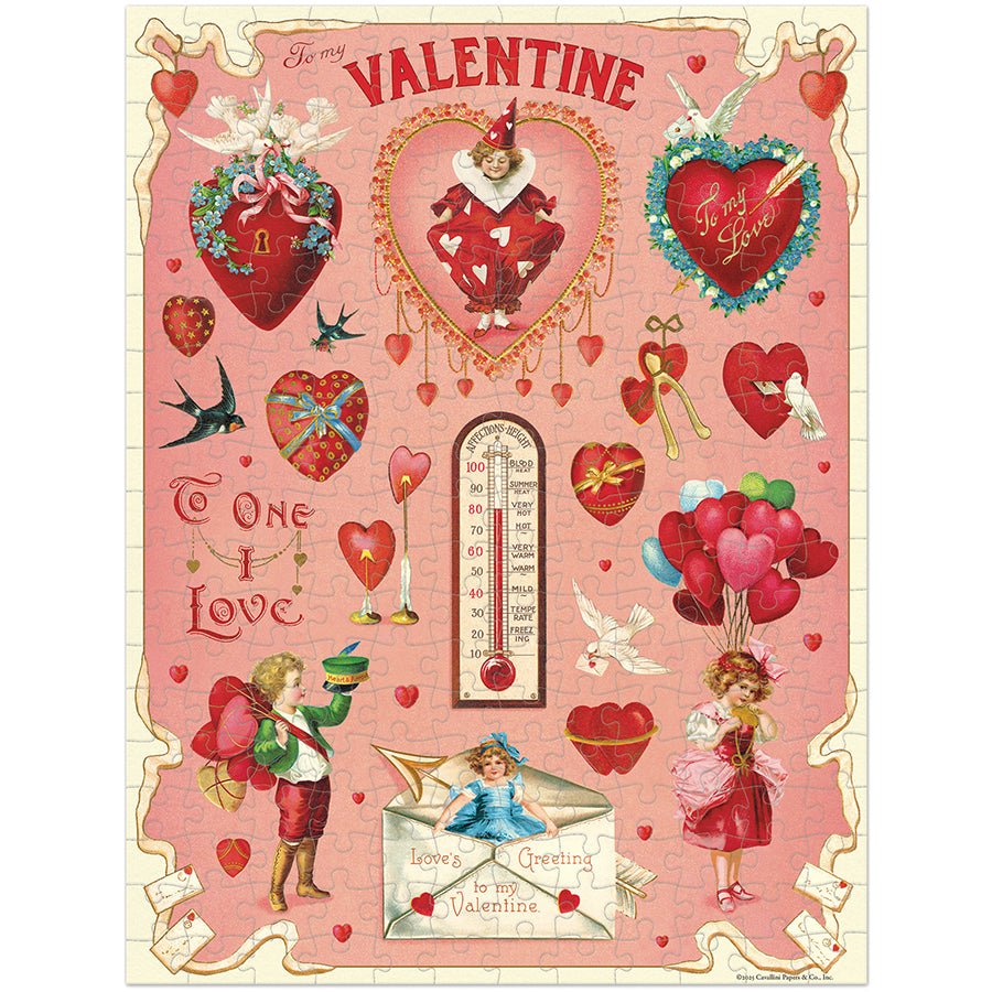 Valentine Mini Puzzle - Merry PigletsCavallini Papers & Co.