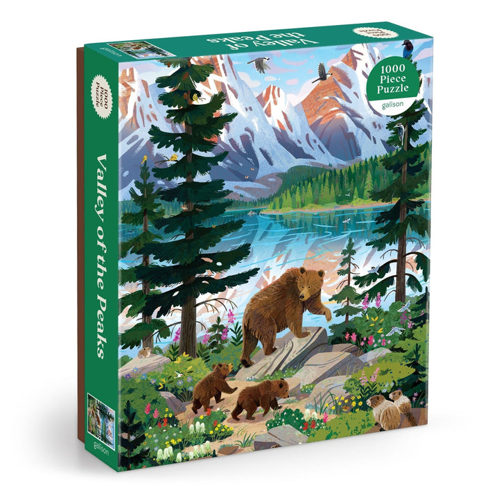 Valley of the Peaks 1000 Piece Puzzle - Merry PigletsGalison