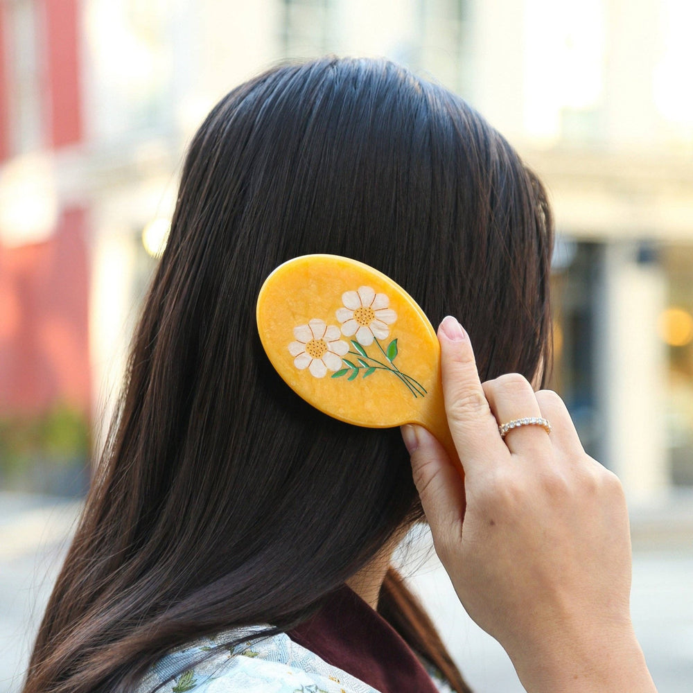 Vintage Daisy Handbag Hero Brush - Merry PigletsSolar Eclipse