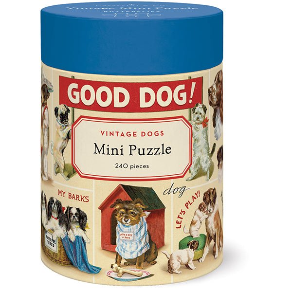Vintage Dogs Mini Puzzle - Merry PigletsCavallini Papers & Co.