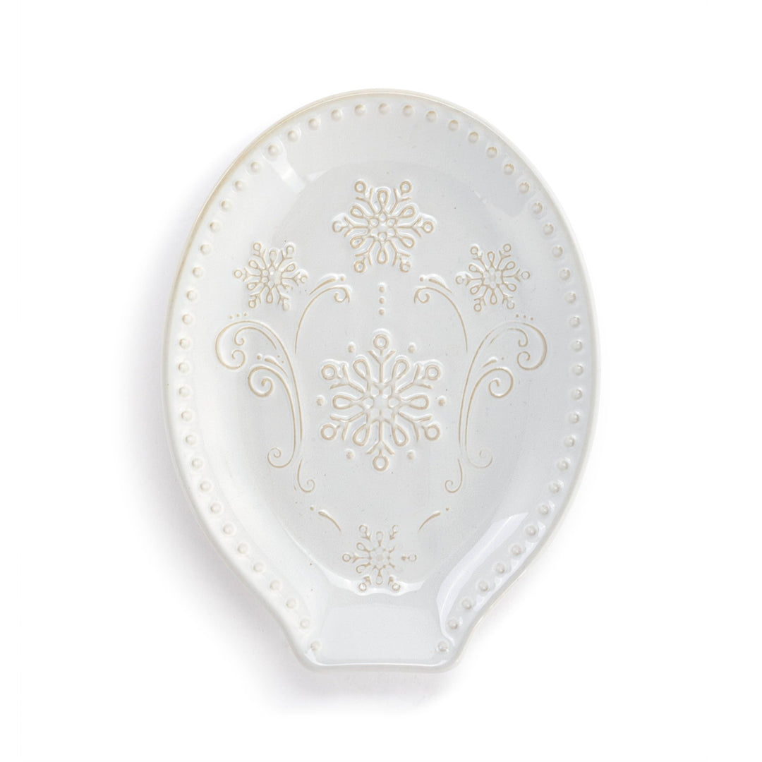 Vintage Snowflake Spoon Rest - Merry PigletsDEMDACO