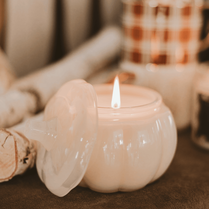 Warm and Cozy Pumpkin Jar Candle - Merry PigletsSweet Water Decor